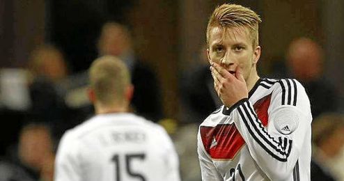 Reus durante un partido con la selección germana. Reus durante un partido con la selección germana.
