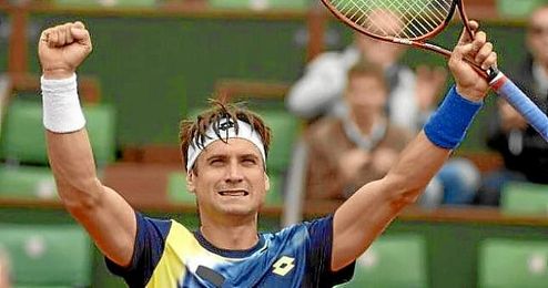 David Ferrer celebra su partido David Ferrer celebra su partido