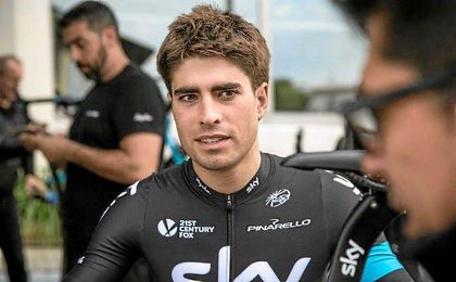 El español Mikel Landa, miembro del equipo ´Sky´. El español Mikel Landa, miembro del equipo ´Sky´.