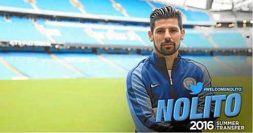 Así ha dado la bienvenida el Manchester City a Nolito. Así ha dado la bienvenida el Manchester City a Nolito.