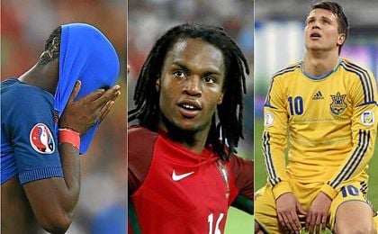Renato Sanches, Paul Pogba y Yevhen Konoplyanka, la cara y la cruz de esta Euro. Renato Sanches, Paul Pogba y Yevhen Konoplyanka, la cara y la cruz de esta Euro.