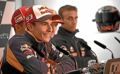 Marc Márquez en sala de prensa Marc Márquez en sala de prensa