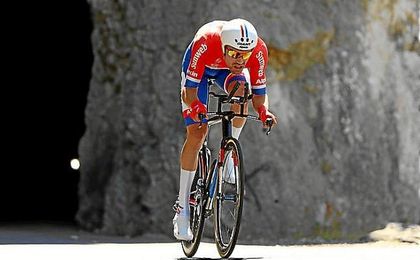Dumoulin durante la etapa Dumoulin durante la etapa