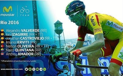 Valverde es uno de los ciclistas que representará a España en los Juegos. Valverde es uno de los ciclistas que representará a España en los Juegos.