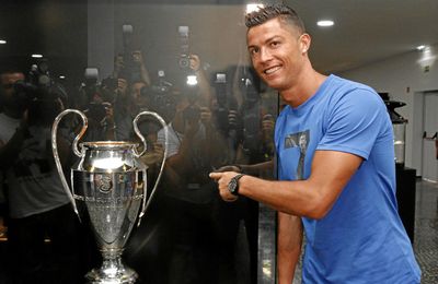 Cristiano, hoy en su museo con la ´Undécima´. Cristiano, hoy en su museo con la ´Undécima´.
