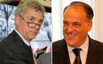"Lo vengo diciendo hace mucho tiempo. Es un castillo feudal, un cortijo", ha dicho Tebas. "Lo vengo diciendo hace mucho tiempo. Es un castillo feudal, un cortijo", ha dicho Tebas.