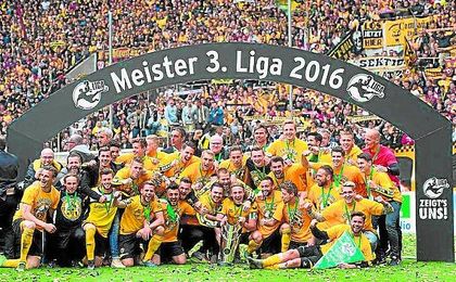El Dynamo Dresden ha conquistado la Bundeliga 3 la pasada temporada y ha certíficado así su regreso a segunda.
