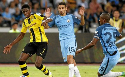 Navas, con el Manchester City. Navas, con el Manchester City.