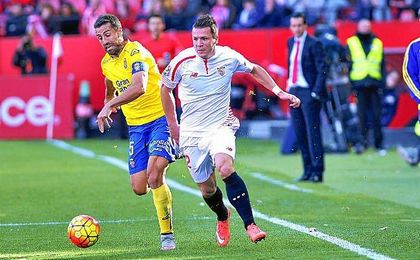 Lance del partido entre el Sevilla y Las Palmas de la temporada pasada. Lance del partido entre el Sevilla y Las Palmas de la temporada pasada.