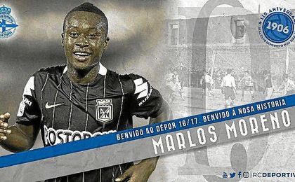 Así ha dado la bienvenida el Deportivo a Marlos Moreno. Así ha dado la bienvenida el Deportivo a Marlos Moreno.