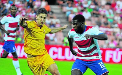 Vietto, en su debut como sevillista frente al Granada. Vietto, en su debut como sevillista frente al Granada.