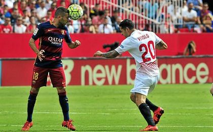 Jordi Alba no estará este domingo en el Ramón Sánchez Pizjuán. Jordi Alba no estará este domingo en el Ramón Sánchez Pizjuán.