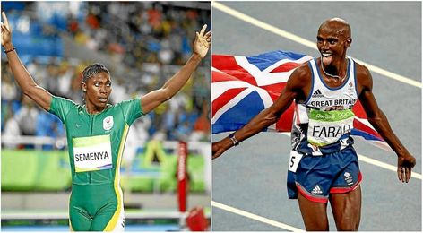 Caster Semenya y Mo Farah reinaron en 800 y 10000 metros. Caster Semenya y Mo Farah reinaron en 800 y 10000 metros.