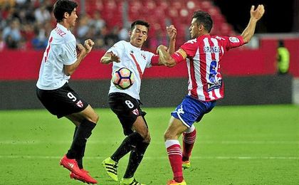 Borja Lasso, Carlos Fernández y Cotán marcaron los goles sevillistas. Borja Lasso, Carlos Fernández y Cotán marcaron los goles sevillistas.