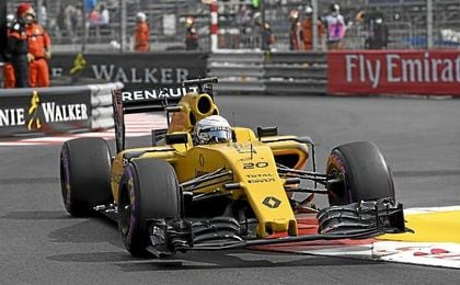 Magnussen en el circuito de Mónaco. Magnussen en el circuito de Mónaco.