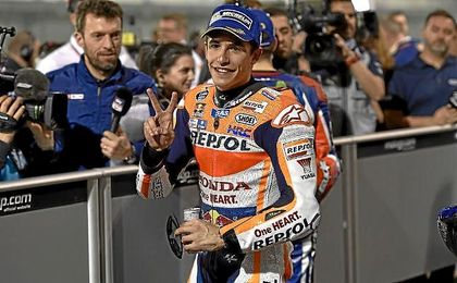 Marc Márquez, al finalizar el GP de Qatar Marc Márquez, al finalizar el GP de Qatar