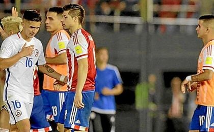 Felipe Gutiérrez, tras la derrota ante Paraguay. Felipe Gutiérrez, tras la derrota ante Paraguay.