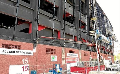 Imagen del estado actual de las obras del Sánchez Pizjuán. Imagen del estado actual de las obras del Sánchez Pizjuán.