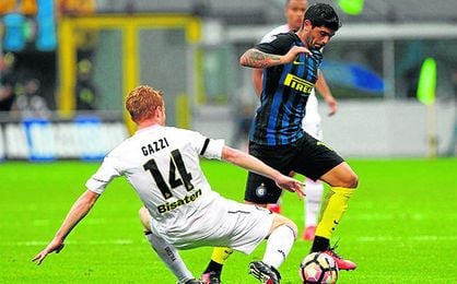 Banega ha creado diez ocasiones en dos partidos con el Inter. Banega ha creado diez ocasiones en dos partidos con el Inter.