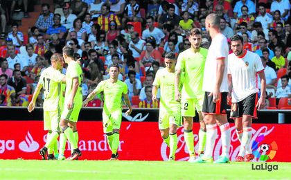 El triunfo verdiblanco en Mestalla sirvió para reventar varias estadísticas negativas. El triunfo verdiblanco en Mestalla sirvió para reventar varias estadísticas negativas.