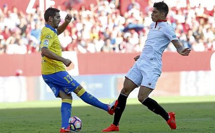 Imagen del encuentro que enfrentó a Sevilla y Las Palmas. Imagen del encuentro que enfrentó a Sevilla y Las Palmas.