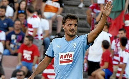 Pedro León, tras marcar ante el Granada la pasada jornada. Pedro León, tras marcar ante el Granada la pasada jornada.