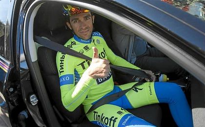 Alberto Contador, que cambiará de club el próximo año. Alberto Contador, que cambiará de club el próximo año.