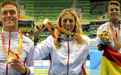 El equipo de natación ha conseguido tres oros, una plata y un bronce. El equipo de natación ha conseguido tres oros, una plata y un bronce.