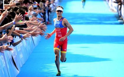 Mario Mola, campeón del mundo de triatlón en Cozumel, México. Mario Mola, campeón del mundo de triatlón en Cozumel, México.