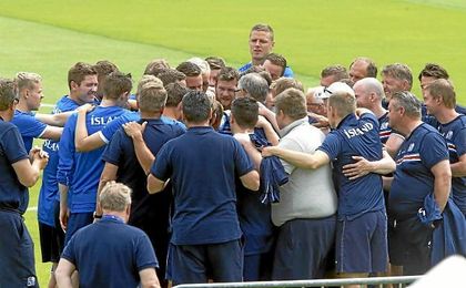 La Selección de Islandia durante la pasada Eurocopa de Francia. La Selección de Islandia durante la pasada Eurocopa de Francia.