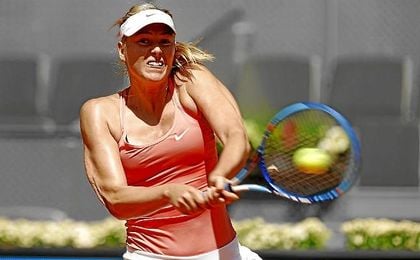 Maria Sharapova, durante un partido. Maria Sharapova, durante un partido.