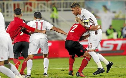 Sergio Ramos, en un lance del partido ante Albania. Sergio Ramos, en un lance del partido ante Albania.