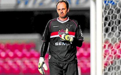 Rogério Ceni, en un partido con el Sao Paulo. Rogério Ceni, en un partido con el Sao Paulo.