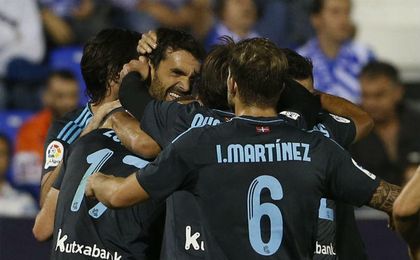 Xabi Prieto celebra el segundo gol. Xabi Prieto celebra el segundo gol.