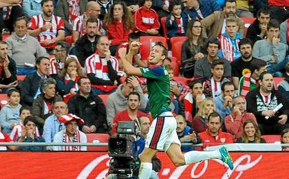 Oriol Riera adelantó a Osasuna. Oriol Riera adelantó a Osasuna.