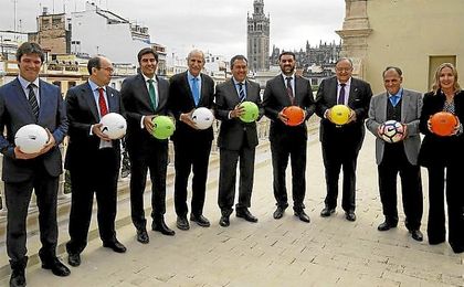 Haro, junto a José Castro, en la presentación del ´Champions for Life´. Haro, junto a José Castro, en la presentación del ´Champions for Life´.
