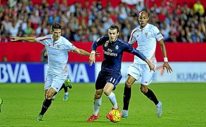 Imagen del duelo entre el Sevilla y el Real Madrid de la pasada temporada, donde el cuadro local ganó por 3-2. Imagen del duelo entre el Sevilla y el Real Madrid de la pasada temporada, donde el cuadro local ganó por 3-2.