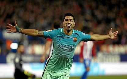 Suárez marcó un gol maravilloso, el 0-1. Suárez marcó un gol maravilloso, el 0-1.