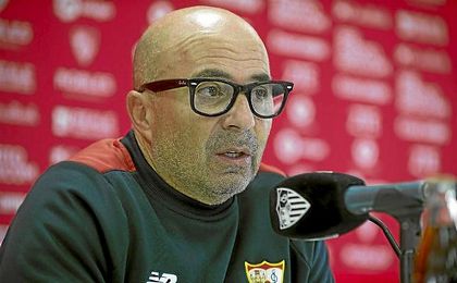Jorge Sampaoli, durante una rueda de prensa. Jorge Sampaoli, durante una rueda de prensa.