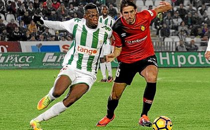 Bijimine en un partido ante el Mallorca. Bijimine en un partido ante el Mallorca.