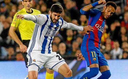 Raúl Navas, contra el Barcelona. Raúl Navas, contra el Barcelona.