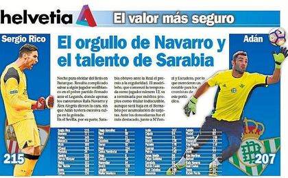 El orgullo de Navarro y el talento de Sarabia El orgullo de Navarro y el talento de Sarabia