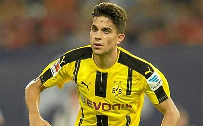Marc Bartra durante un partido del Dortmund. Marc Bartra durante un partido del Dortmund.