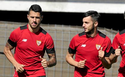 Vitolo y Sarabia son muy amigos. Vitolo y Sarabia son muy amigos.
