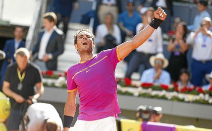 Nadal gana en Madrid por quinta vez e iguala a Djokovic con 30 Masters 1.000 Nadal gana en Madrid por quinta vez e iguala a Djokovic con 30 Masters 1.000