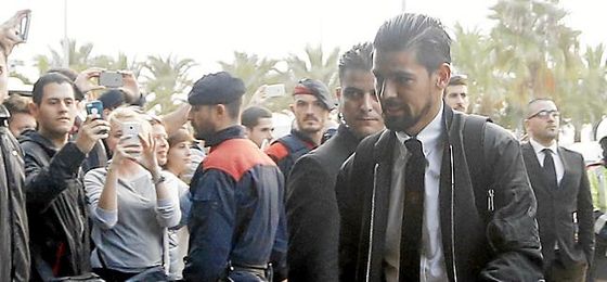 Nolito, en la visita del City a Barcelona. Nolito, en la visita del City a Barcelona.