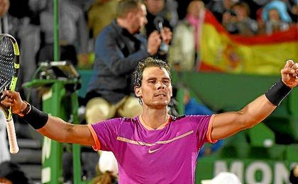 Rafa Nadal, tras vencer a Jack Sock. Rafa Nadal, tras vencer a Jack Sock.