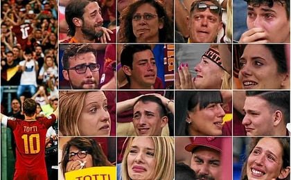 La emocionante despedida de Francesco Totti La emocionante despedida de Francesco Totti