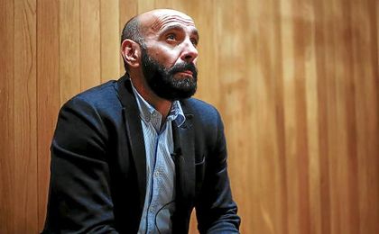 Monchi, durante su entrevista a ESTADIO Deportivo antes de salir del Sevilla. Monchi, durante su entrevista a ESTADIO Deportivo antes de salir del Sevilla.