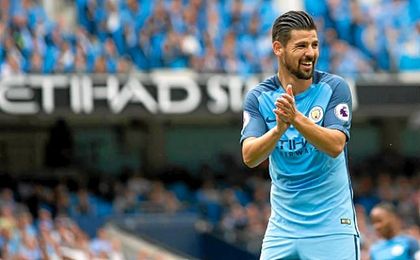 Nolito, en un partido con el City. Nolito, en un partido con el City.